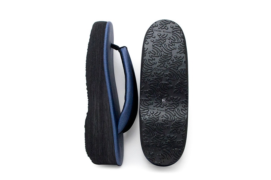 [オーダー品]カフェぞうりプリンセス　レディース　No.49720＜ディープブルー＞