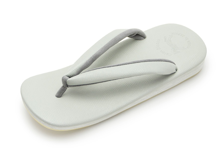 [Mサイズ即納品]カフェぞうり　メンズ　No.9020　＜ギアナ/No.901C（薄青鼠）＞【すげ加減：ゆるめ】