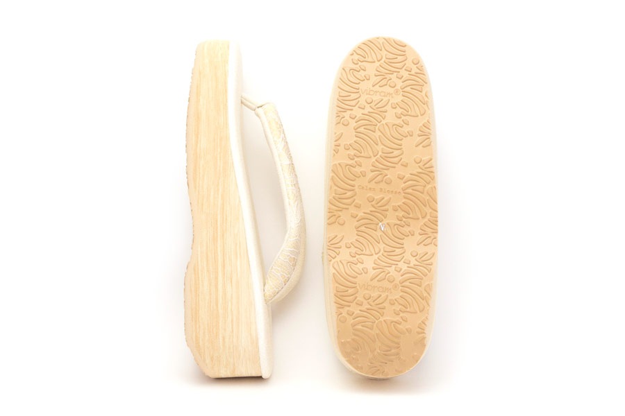 [Sサイズ即納品]カフェぞうり　レディース　No.26221＜ボタニカルレース鼻緒＞