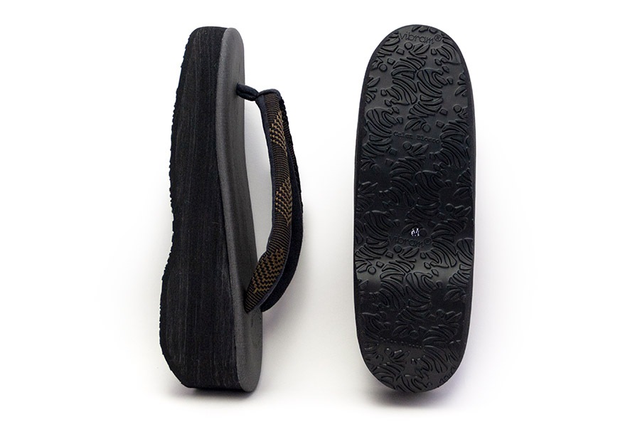 [Lサイズ即納品]カフェぞうりレディース No.29322＜OLN（オルン）/松菱 black brown＞