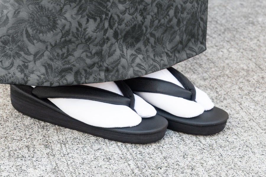 [オーダー品]黒カフェぞうりラッテ（低台）　レディース　No.51525