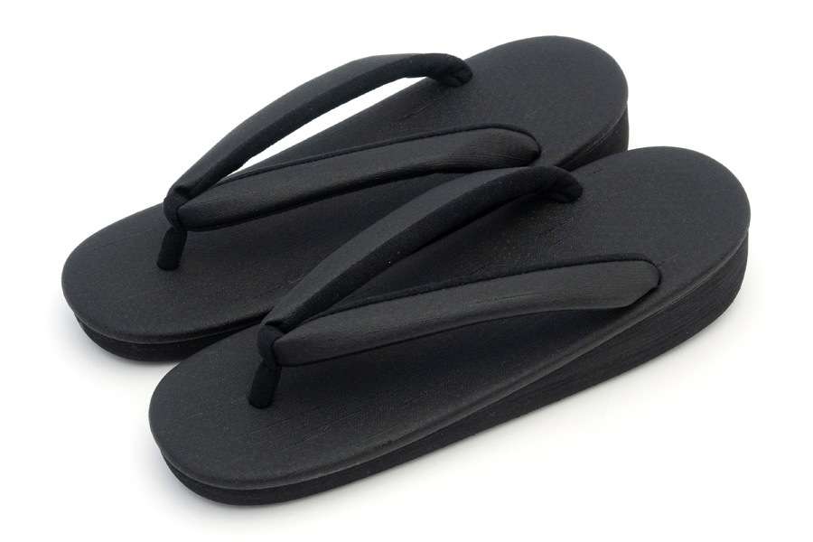 [オーダー品]黒カフェぞうりラッテ（低台）　レディース　No.51525