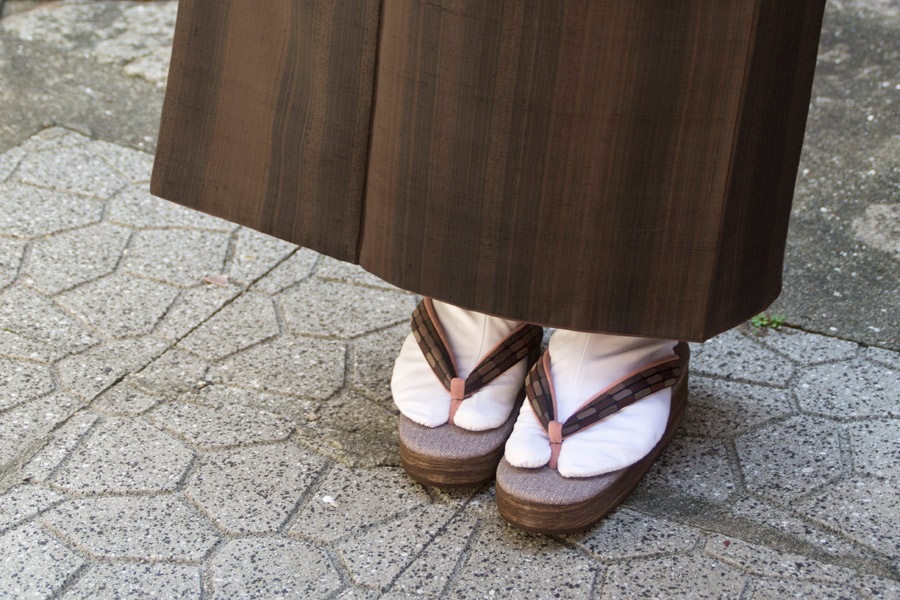 [オーダー品]カフェぞうり　レディース　No.25021＜プリズム8ブロック・アース＞