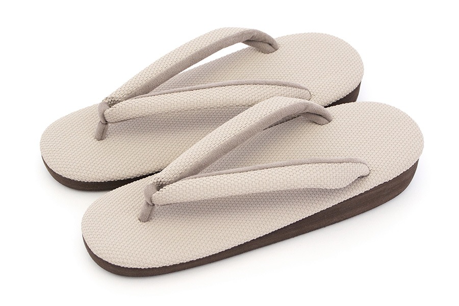 [オーダー品]カフェぞうりラッテ（低台）　レディース　No.35723＜ウォームグレー＞