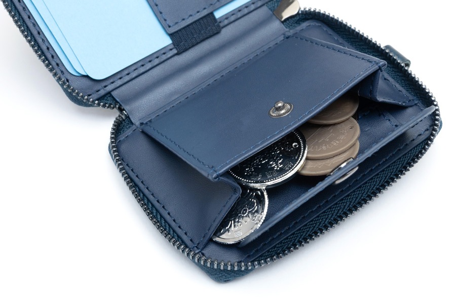 [即納品]Rimpa Mag Coin Case ミニウォレット RS＜グランブルー＞ TPUホルダー＆ロングストラップ付きモデル