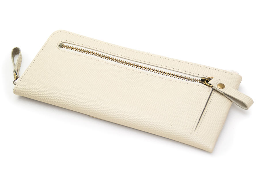 [即納品]縦たば財布ロング　ギアナ＜No.311C（象牙）＞