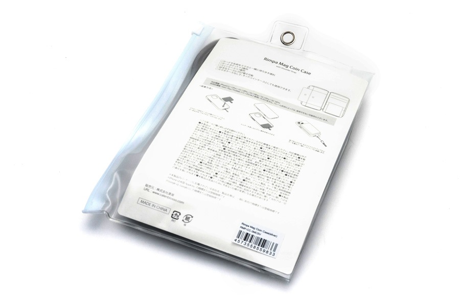 [即納品]Rimpa Mag Coin Case ミニウォレット RS＜いぶし銀＞ TPUホルダー＆ロングストラップ付きモデル