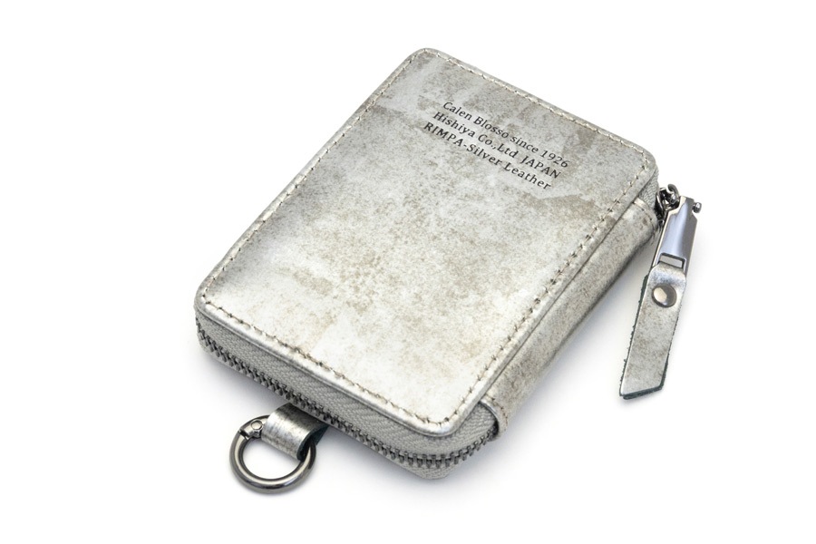 [即納品]Rimpa Mag Coin Case ミニウォレット RS＜いぶし銀＞ TPUホルダー＆ロングストラップ付きモデル
