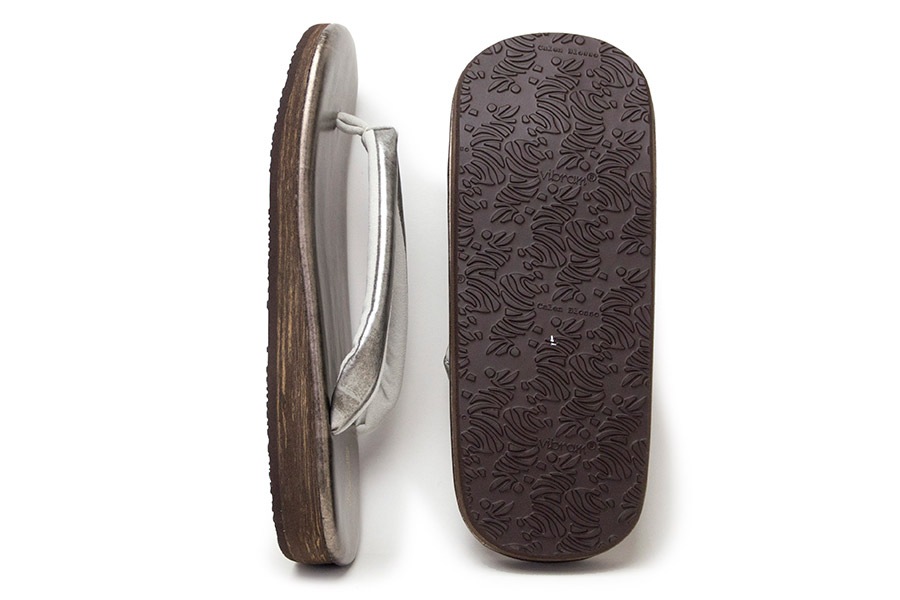 [オーダー品]カフェぞうりZETTA　メンズ　No.9222　RS＜いぶし銀×カッパーゴールド＞