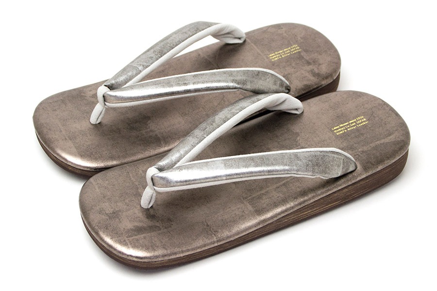 [オーダー品]カフェぞうりZETTA　メンズ　No.9222　RS＜いぶし銀×カッパーゴールド＞