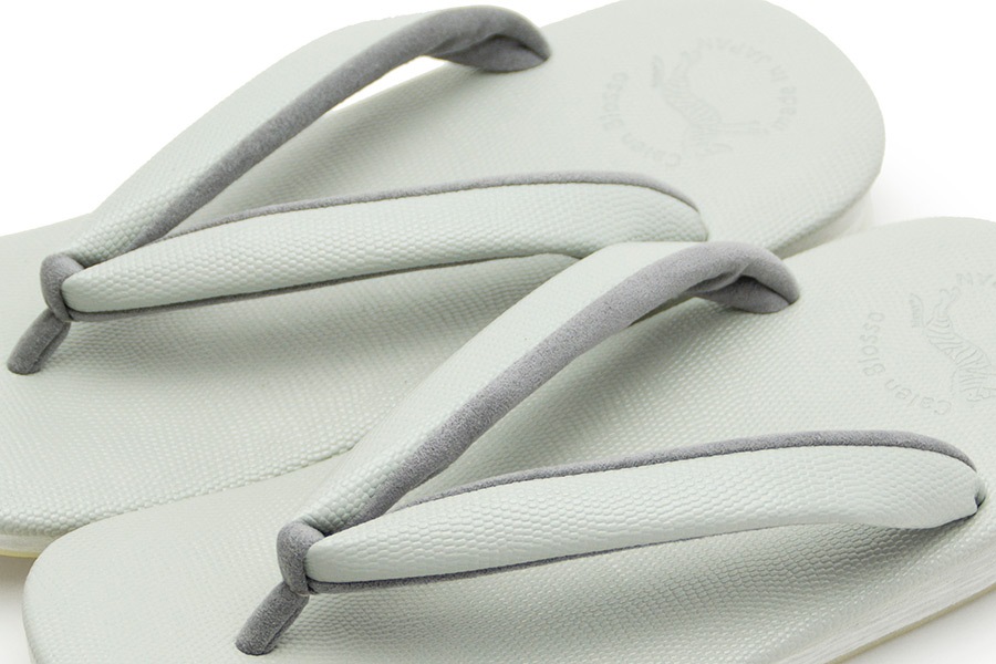 [Lサイズ即納品]カフェぞうり　メンズ　No.9020　＜ギアナ/No.901C（薄青鼠）＞【すげ加減：ゆるめ】