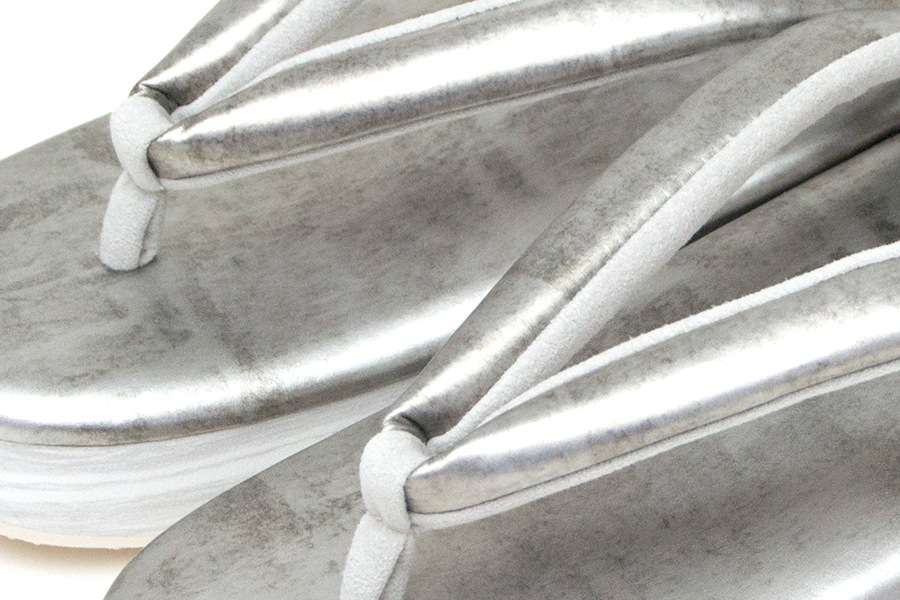 [オーダー品]カフェぞうり レディース No.21222＜いぶし銀＞