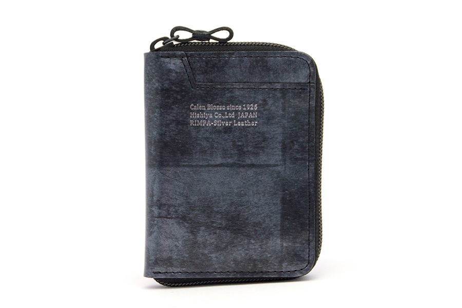 [即納品]腹筋さいふ　琳派シルバー＜マットブラック＞