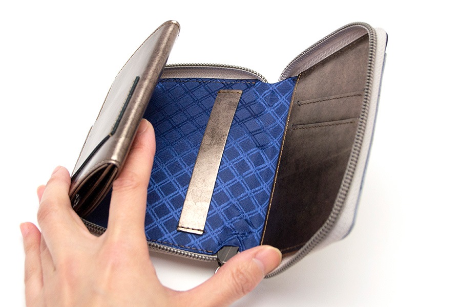 [即納品]腹筋さいふ　琳派シルバー＜カッパーゴールド＞