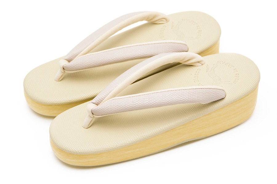 [Mサイズ即納品]カフェぞうり　レディース　No.30220　＜ギアナ/No.319C（藤紫）×No.311C（象牙）＞