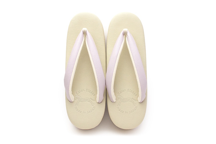 [Mサイズ即納品]カフェぞうり　レディース　No.30220　＜ギアナ/No.319C（藤紫）×No.311C（象牙）＞