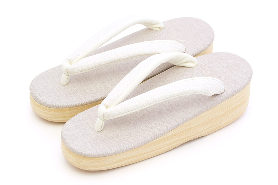 [Mサイズ即納品]カフェぞうり　レディース　No.27522＜幾何学レース鼻緒＞