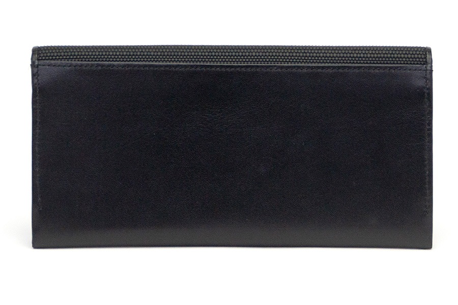 [即納品]長財布　鎧織＜ブラック×グリーンライン＞　No.S-5