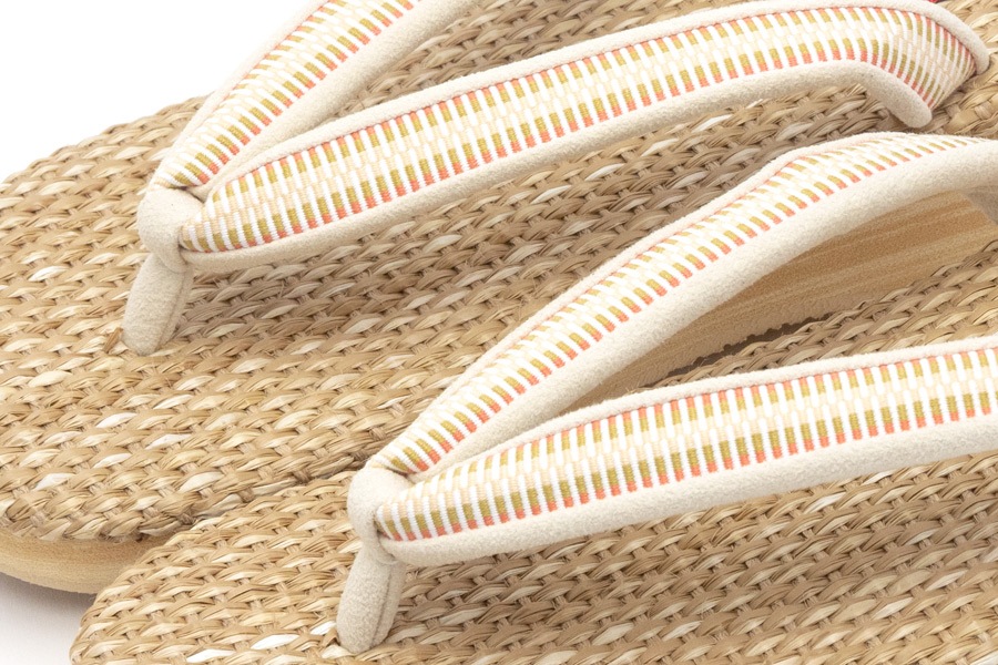 [Lサイズ即納品]カフェぞうりサマー　レディース　No.EXL-345（厚底モデル）【すげ加減：少しゆるめ】