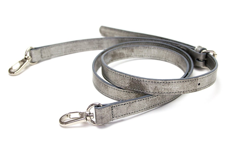 [即納品]ショルダーストラップA[両面レザーモデル]　＜いぶし銀＞ 