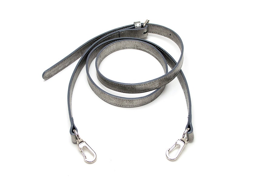 [即納品]ショルダーストラップA[両面レザーモデル]　＜いぶし銀＞ 