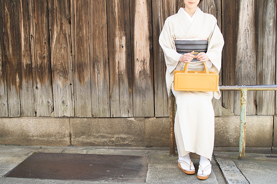 【受注生産：納期2ヶ月】箱バッグ　プリズム＜キンモクセイ＞