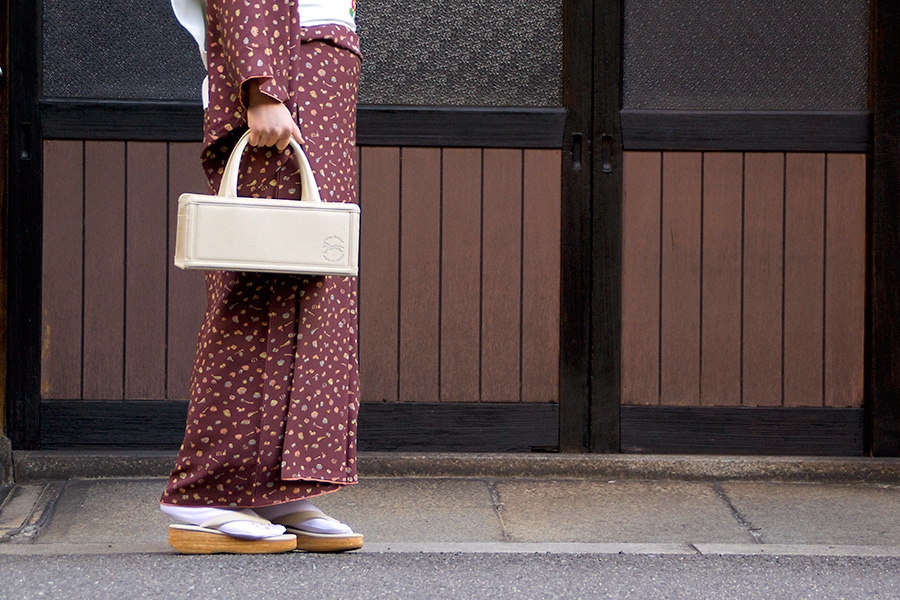 【受注生産：納期2ヶ月】箱バッグ　プリズム＜キンモクセイ＞