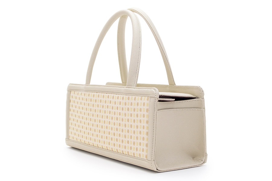 【受注生産：納期2ヶ月】箱バッグ　プリズム＜キンモクセイ＞