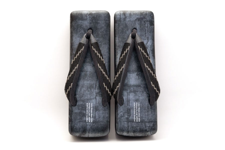 [オーダー品]カフェぞうりレディース No.57325 ジュディ＜デジタル/黒銀＞