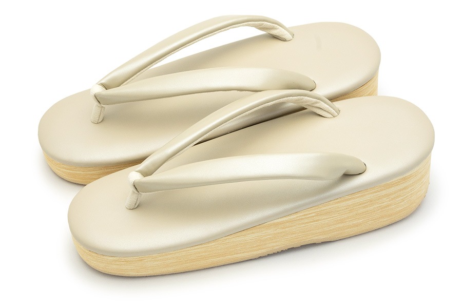 [Lサイズ即納品]クリームカフェぞうり　レディース　No.49020