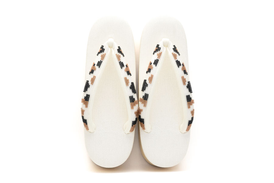 [オーダー品]カフェぞうりレディース No.57625 ジュディ＜ミケ/茶黒＞