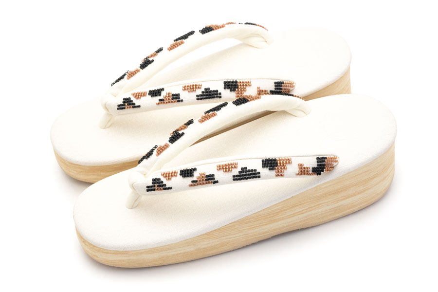 [オーダー品]カフェぞうりレディース No.57625 ジュディ＜ミケ/茶黒＞