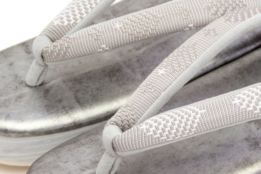 [Sサイズ即納品]カフェぞうりレディース No.29022＜OLN（オルン）/松菱 pearl gray＞