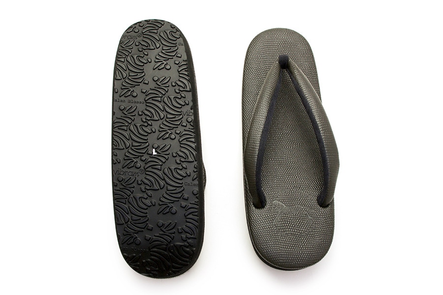 [オーダー品]カフェぞうりラッテ(低台)　レディース　No.45619　＜ギアナ/No.456C（墨）＞