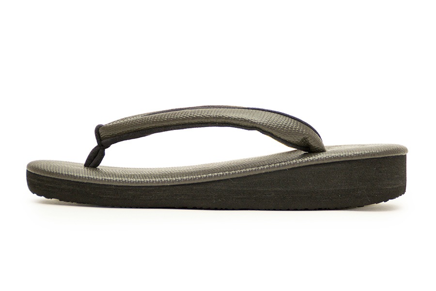 [オーダー品]カフェぞうりラッテ(低台)　レディース　No.45619　＜ギアナ/No.456C（墨）＞