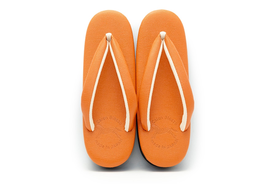 [Lサイズ即納品]カフェぞうりラッテ（低台）レディース　ギアナ＜橙（No.834C）＞　No.EXL-318