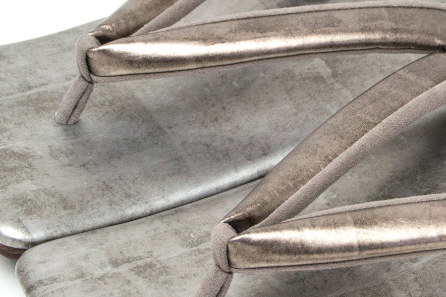 [オーダー品]カフェぞうりZETTA　メンズ　No.4722＜カッパーゴールド×いぶし銀＞