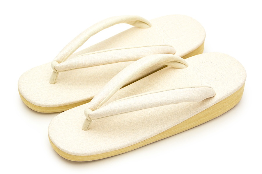 [Sサイズ即納品]カフェぞうりラッテ（低台）　レディース　No.49419＜ソフトアイボリー＞【すげ加減：ゆるめ】