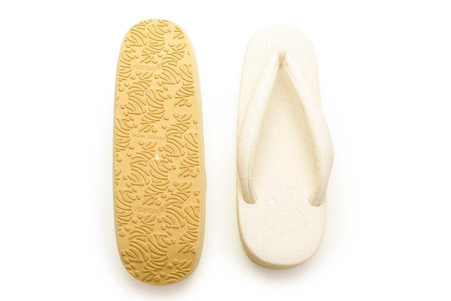 [Sサイズ即納品]カフェぞうりラッテ（低台）　レディース　No.49419＜ソフトアイボリー＞【すげ加減：ゆるめ】