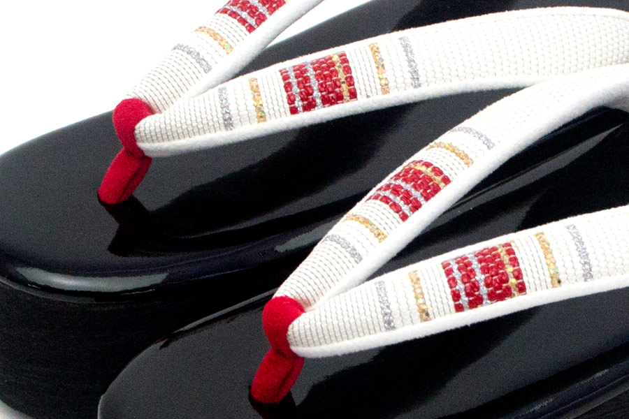 [オーダー品]カフェぞうりレディース No.46721＜鎧織・輝煌＞　台：75mmモデル