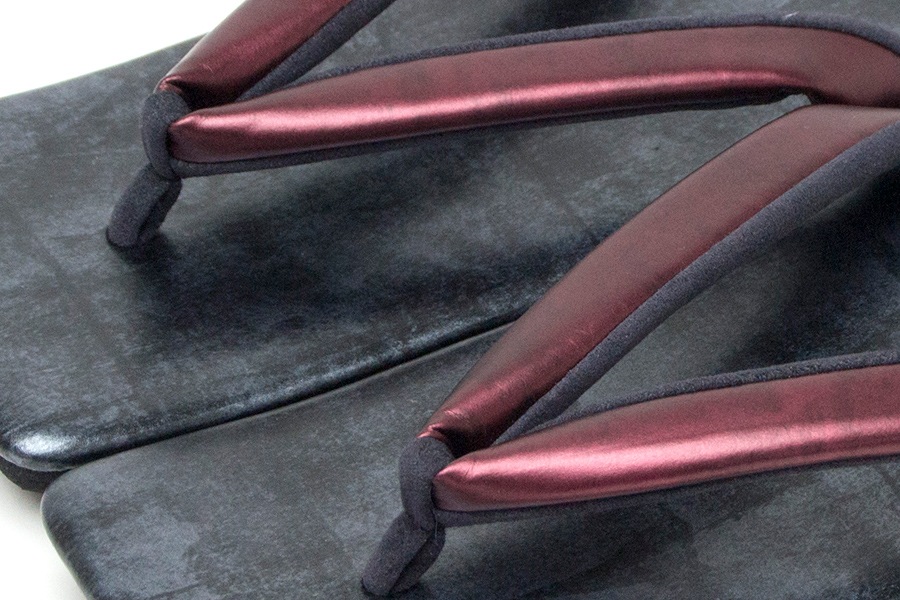 [オーダー品]カフェぞうりZETTA　メンズ　No.4622＜RS/ワインレッド×マットブラック＞