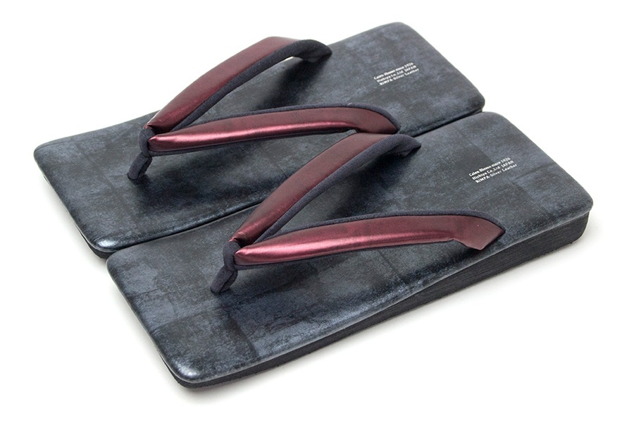 [オーダー品]カフェぞうりZETTA　メンズ　No.4622＜RS/ワインレッド×マットブラック＞