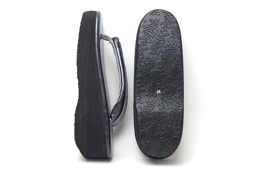 [オーダー品]カフェぞうり レディース No.28022＜マットブラック＞