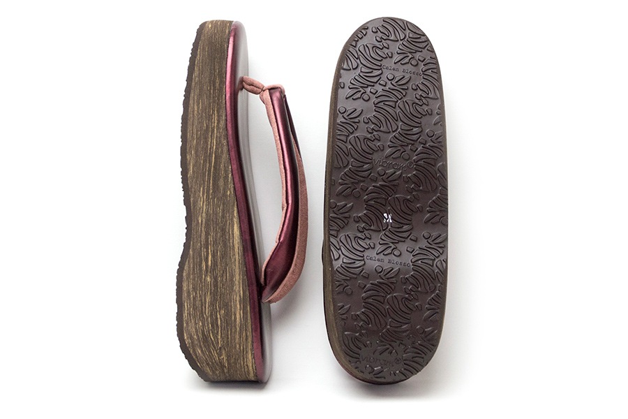 [オーダー品]カフェぞうり レディース No.21422＜ワインレッド＞