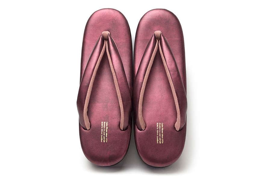 オーダー品]カフェぞうり レディース No.21422＜ワインレッド