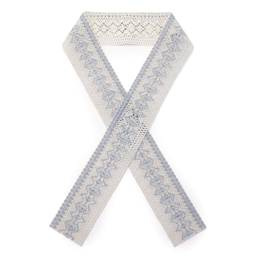 [即納品]『fun-衿（ファンエリ）』　かぶせ衿　No.6＜ライラック×ピュアホワイト＞　