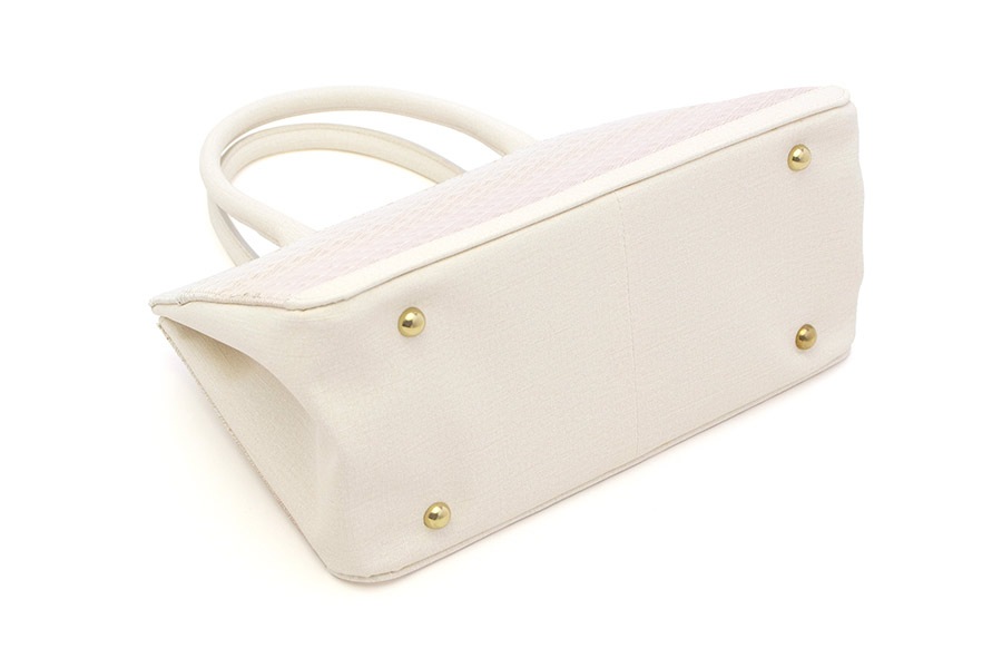 【受注生産：納期2ヶ月】ポスト3　菱青海＜サクラサク／オフホワイト＞　No.803　金具：ゴールド