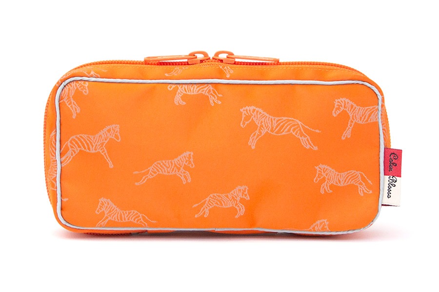 即納品]ボックス型ポーチ ナイロン＜オレンジ＞｜菱屋カレンブロッソ