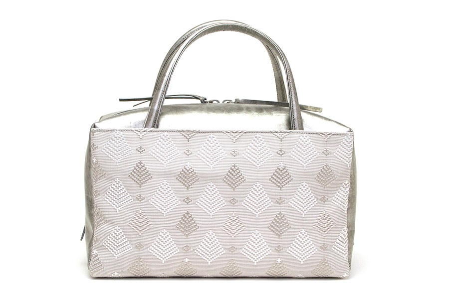 【受注生産：納期2ヶ月】LIバッグ（エルアイバッグ）　＜OLN（オルン）/松菱 pearl gray＞×＜RS/いぶし銀＞