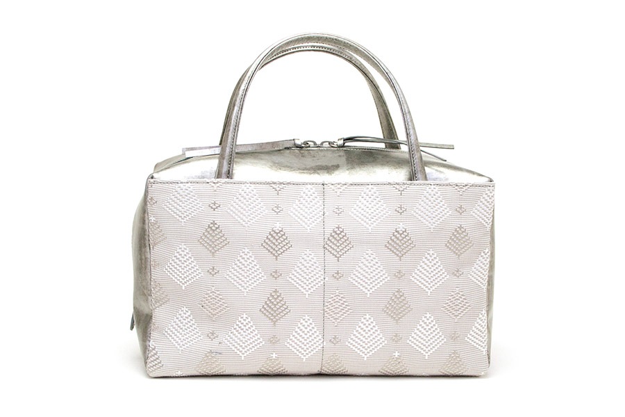 【受注生産：納期2ヶ月】LIバッグ（エルアイバッグ）　＜OLN（オルン）/松菱 pearl gray＞×＜RS/いぶし銀＞